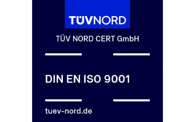 Zertfizierung verlängert: DIN EN ISO 9001:201